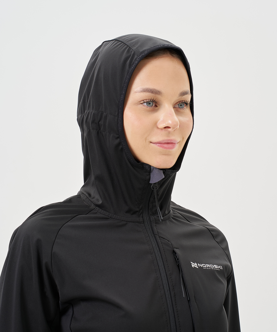 Тренировочная куртка Nordski PRO TOUR HOOD Black W