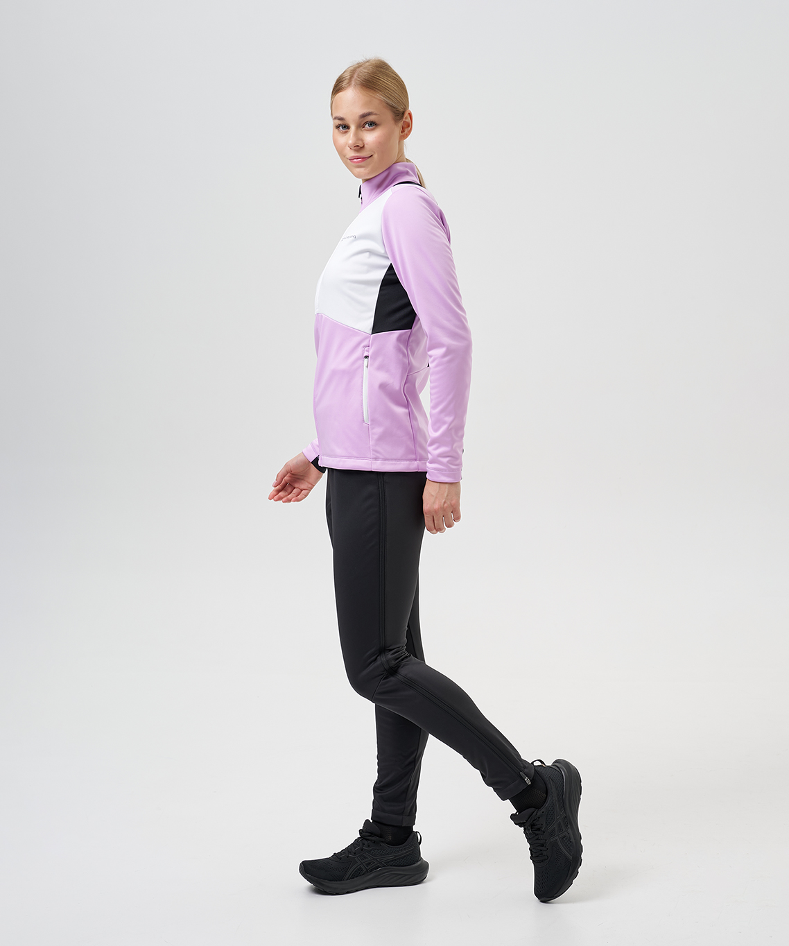 Тренировочная куртка Nordski Advance White/Orchid/Black W