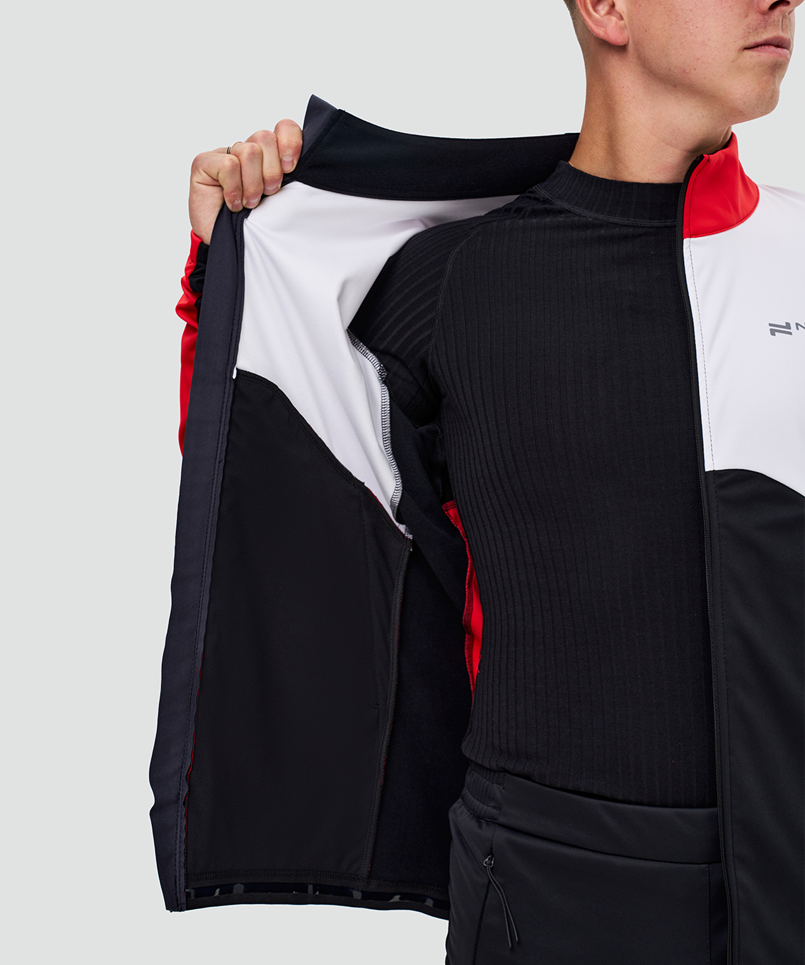 Тренировочная куртка Nordski Pro 2.0 White/Black/Red