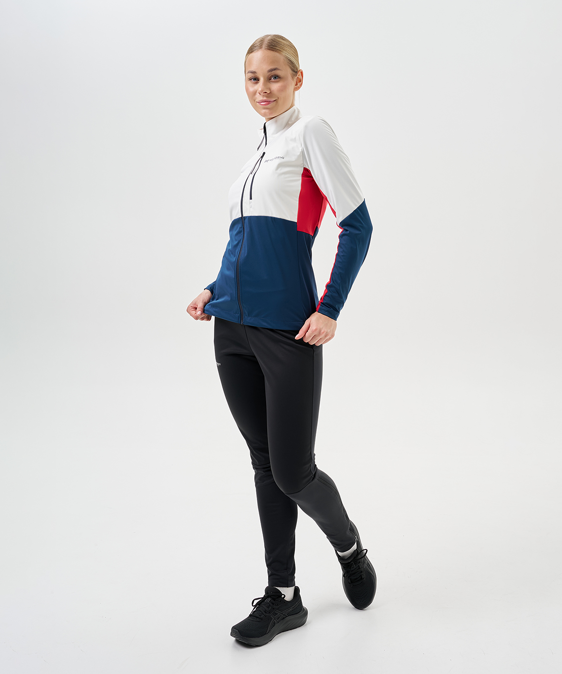 Тренировочная куртка Nordski PRO TOUR White/Deep/Red W