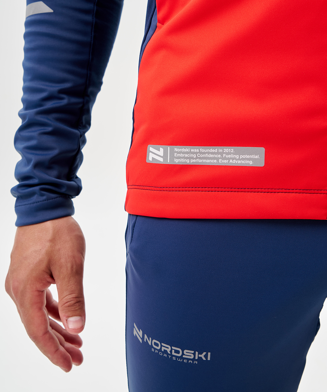 Тренировочная куртка Nordski Pro 2.0 White/Red/Blue